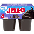 Jell-O Dark Chocolate Sugar Free Refrigerated Pudding Cup Snacks