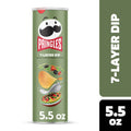 Pringles 7-Layer Dip Potato Crisps Chips, Lunch Snacks, 5.5 oz