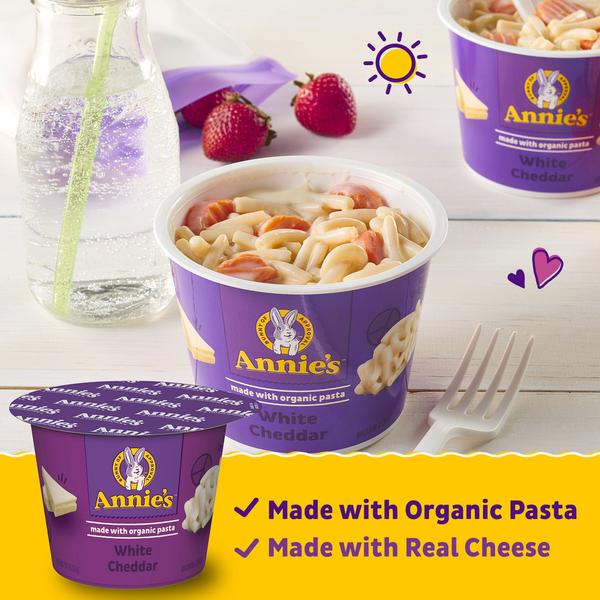 Annie's Organic White Cheddar Microwave Mac and Cheese Cup