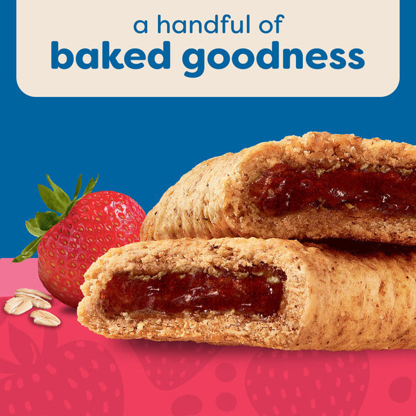 Kellogg’s Nutri-Grain Strawberry Breakfast Bars, Made with 10g Whole Grains, Value Pack, 16 Count