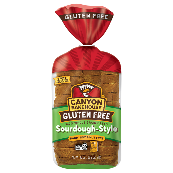 Canyon Bakehouse Bread, 100% Whole Grain, Gluten Free, Sourdough-Style