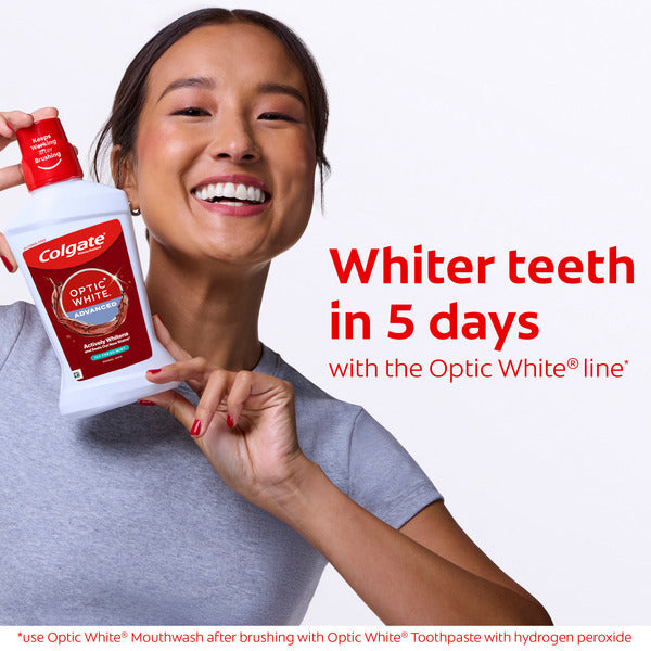Colgate Whitening Mouthwash, Alcohol Free, Icy Fresh Mint