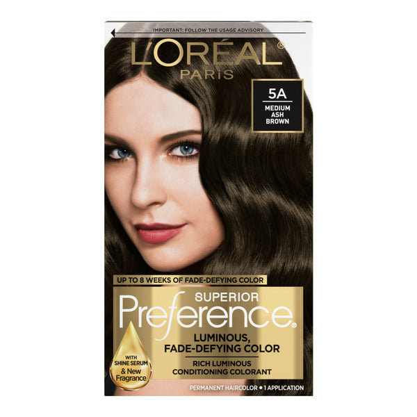 L'Oreal Permanent Hair Color, 5A Medium Ash Brown