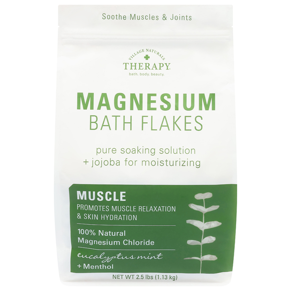 Village Naturals Therapy Bath Flakes, Magnesium, Muscle