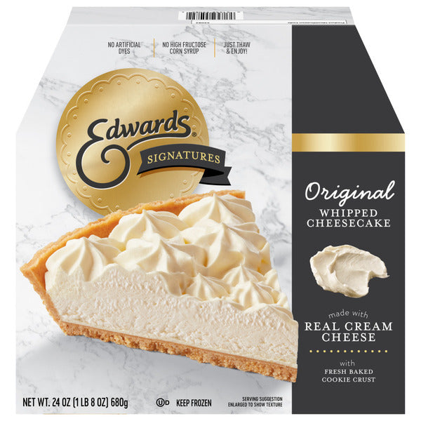Edwards Signature Desserts Frozen Original Whipped Cheesecake
