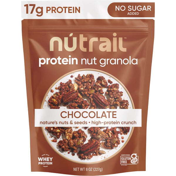 NuTrail 17g Protein Granola, No Sugar Added Chocolate