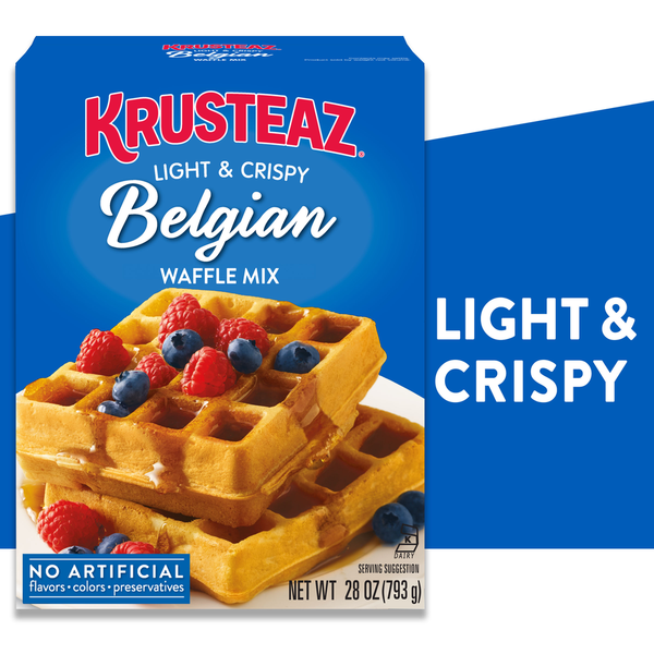 Krusteaz Light & Crispy Belgian Waffle Mix