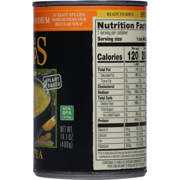 Amy's Kitchen Organic Low Fat Split Pea Soups