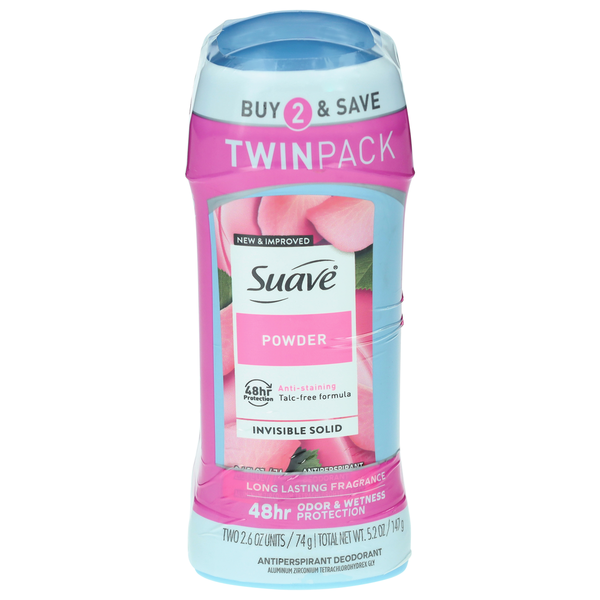 Suave Invisible Solid Powder Antiperspirant Deodorant