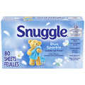 Snuggle Fabric Softener Dryer Sheets, Blue Sparkle, 80 Count