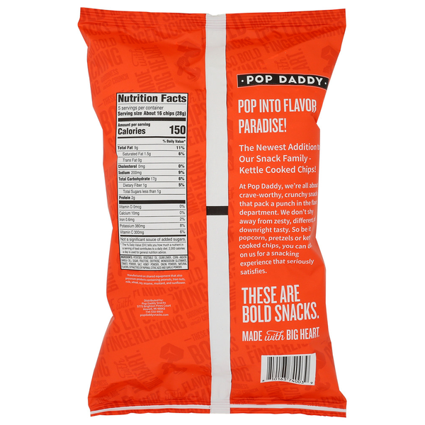 Pop Daddy Snacks Kettle Chips