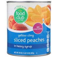 Food Club Yellow Cling Sliced Peaches In Heavy Syr...
️