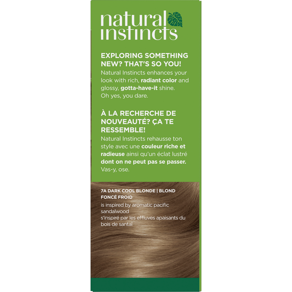 Clairol 7A Dark Cool Blonde Zero Ammonia Vegan Hair Color with Coconut Oil + Aloe