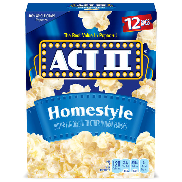 ACT II Homestyle Microwave Popcorn