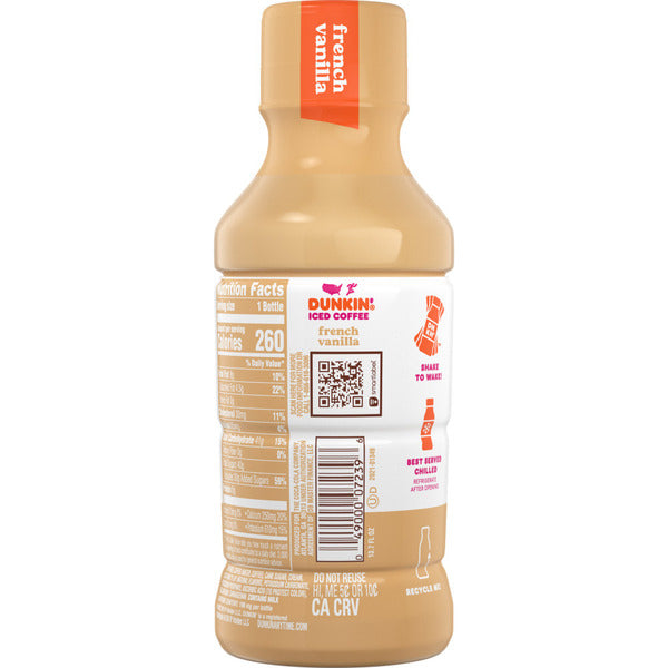 Dunkin' French Vanilla Iced Coffee Bottle