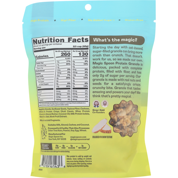 Magic Spoon Grain-Free Honey Almond Protein Granola