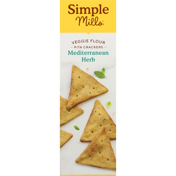 Simple Mills  Veggie Pita Crackers, Mediterranean Herb