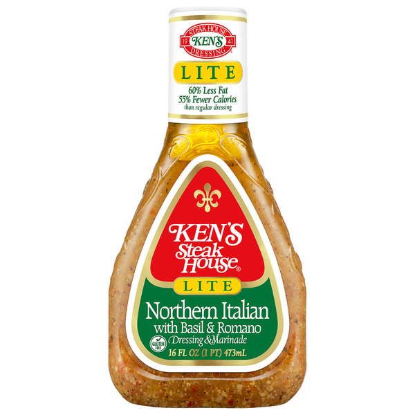 Ken's Steak House Lite Northern Italian with Basil & Romano Dressing & Marinade