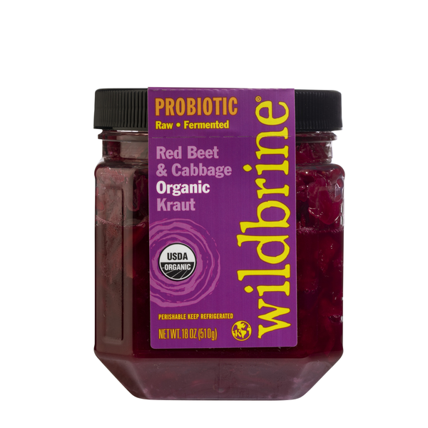 wildbrine Kraut, Organic, Red Beet & Cabbage, Probiotic