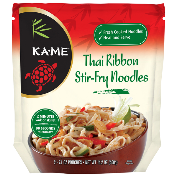 KA-ME Noodles, Stir-Fry, Thai Ribbon