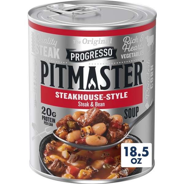Progresso Pitmaster Steakhouse Style Steak and Bean Canned Soup