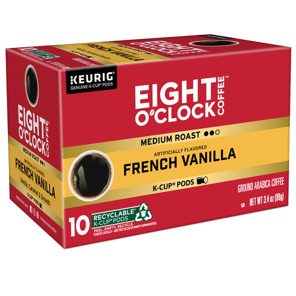 Eight O’Clock French Vanilla Medium Roast Coffee K-Cup Pods