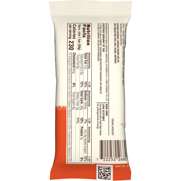 CLIF BAR Chocolate Peanut Butter Organic Nut Butter Filled Energy Bar