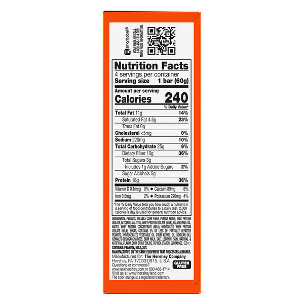 ONE REESE'S Peanut Butter Lovers Flavored Protein Bars, 2.12 oz (4 Count)