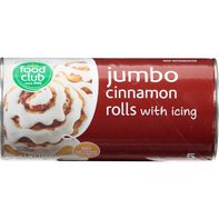 Food Club Cinnamon Rolls with Icing, Jumbo️