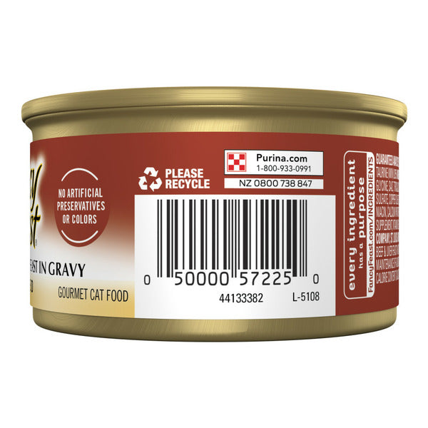 Purina Fancy Feast Grilled Wet Cat Food Beef and Liver Feast in Wet Cat Food Gravy
