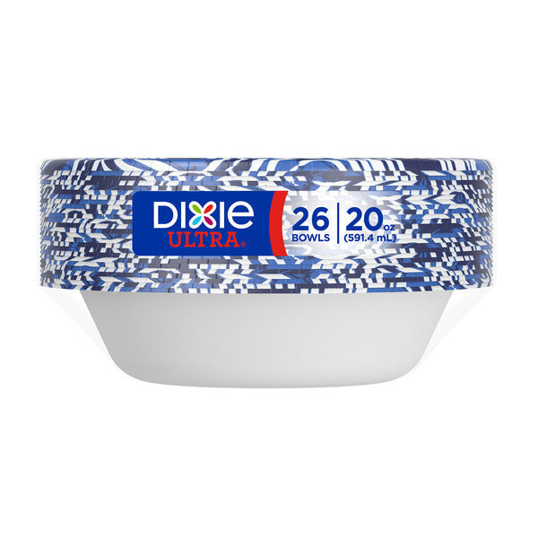 DIXIE Paper Bowls, 20oz Disposable Bowl (Designs May Vary)