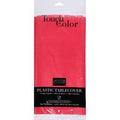 Touch of Color Tablecover, Plastic, Classic Red️