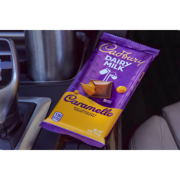 CADBURY DAIRY MILK CARAMELLO Milk Chocolate Caramel Candy Bar, 4 oz