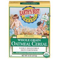 Earth's Best Organic Whole Grain Oatmeal Cereal️