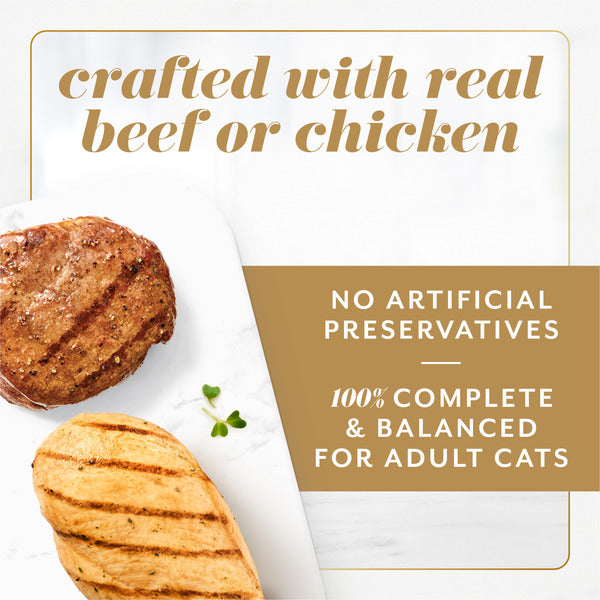 Fancy Feast Gems Pate Cat Food Mousse Chicken or beef and a Halo of Savory Gravy Wet Cat Food Variety Pack - (1) 8 ct. Boxes