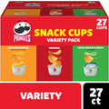 Pringles Snack Cups Variety Pack Potato Crisps Chips, Lunch Snacks, Snack Stacks, 27 Count