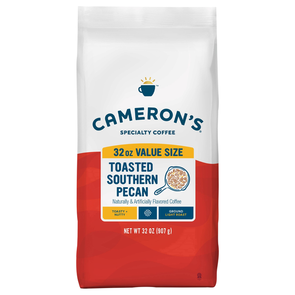 Cameron's Coffee, Ground, Light Roast, Toasted Southern Pecan, Value Size