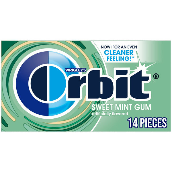 Orbit Gum Sweet Mint Sugar Free Chewing Gum Single Pack
