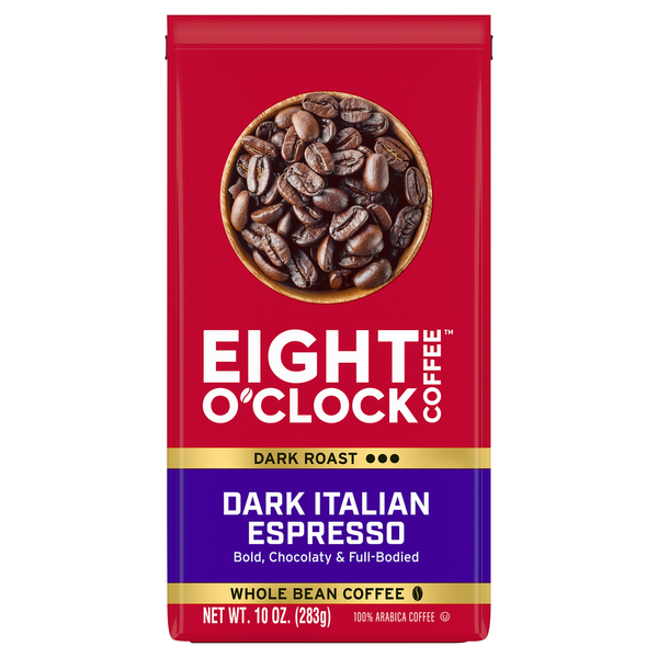 Eight O’Clock Whole Bean Dark Roast Dark Italian Espresso Coffee