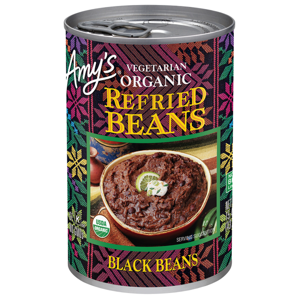 Amy's Kitchen Black Beans, Refried