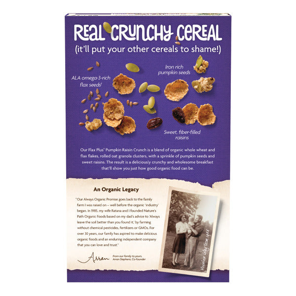 Nature's Path Flax Plus Pumpkin Raisin Crunch Cereal