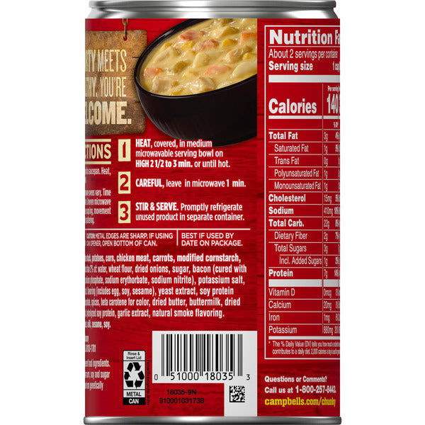 Campbell's Healthy Request Chicken Corn Chowder Soup