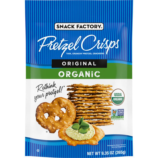 Snack Factory  Organic Original Flavor Pretzel Crisps