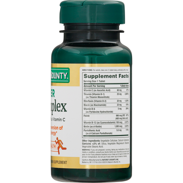 Nature's Bounty Vitamin B-Complex, Super, Coated Tablets