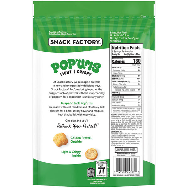 Snack Factory  Jalapeno Jack Pretzels