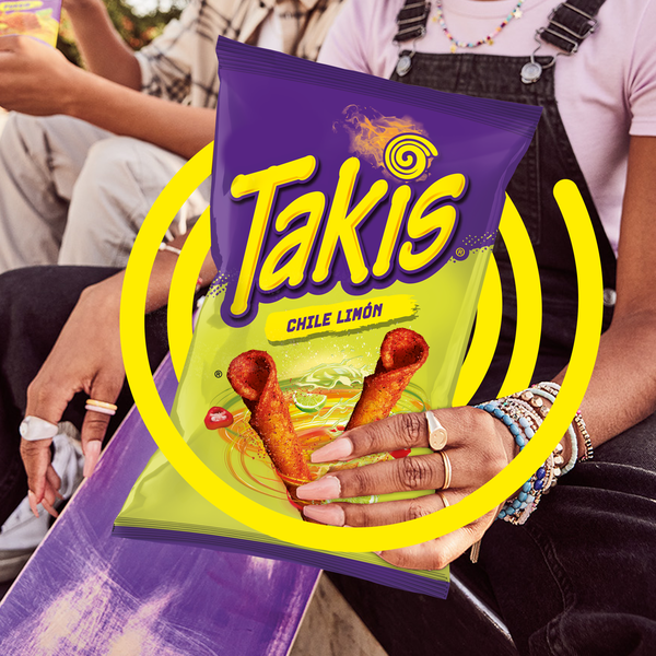 Takis Chile Limon 9.9 oz Sharing Size Bag, Chili & Lime Flavored Mild Spicy Rolled Tortilla Chips