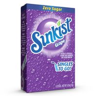 Sunkist Grape Drink Sticks, Low Calorie️