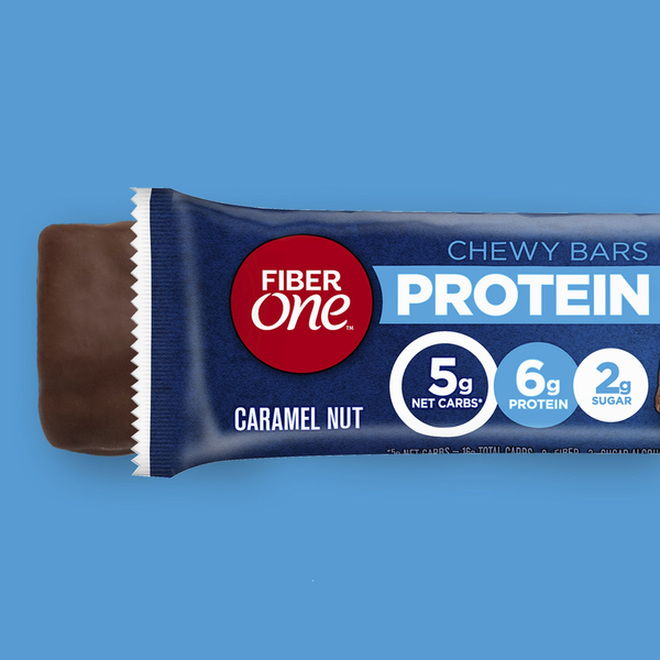 Fiber One Caramel Nut Chewy Protein Bars Healthy Lunch Box Snacks