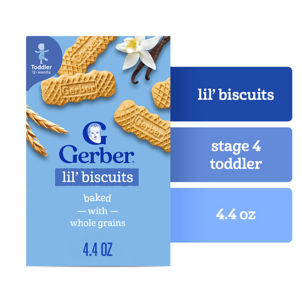 Gerber Graduates Cookies & Crackers Vanilla Wheat Biscuits