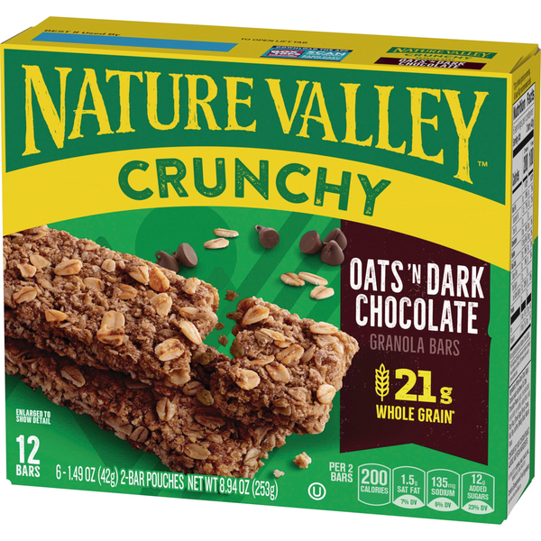 Nature Valley Oats 'n Dark Chocolate Crunchy Granola Bars